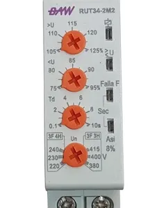 Relé de protección de tensión trifásico analógico