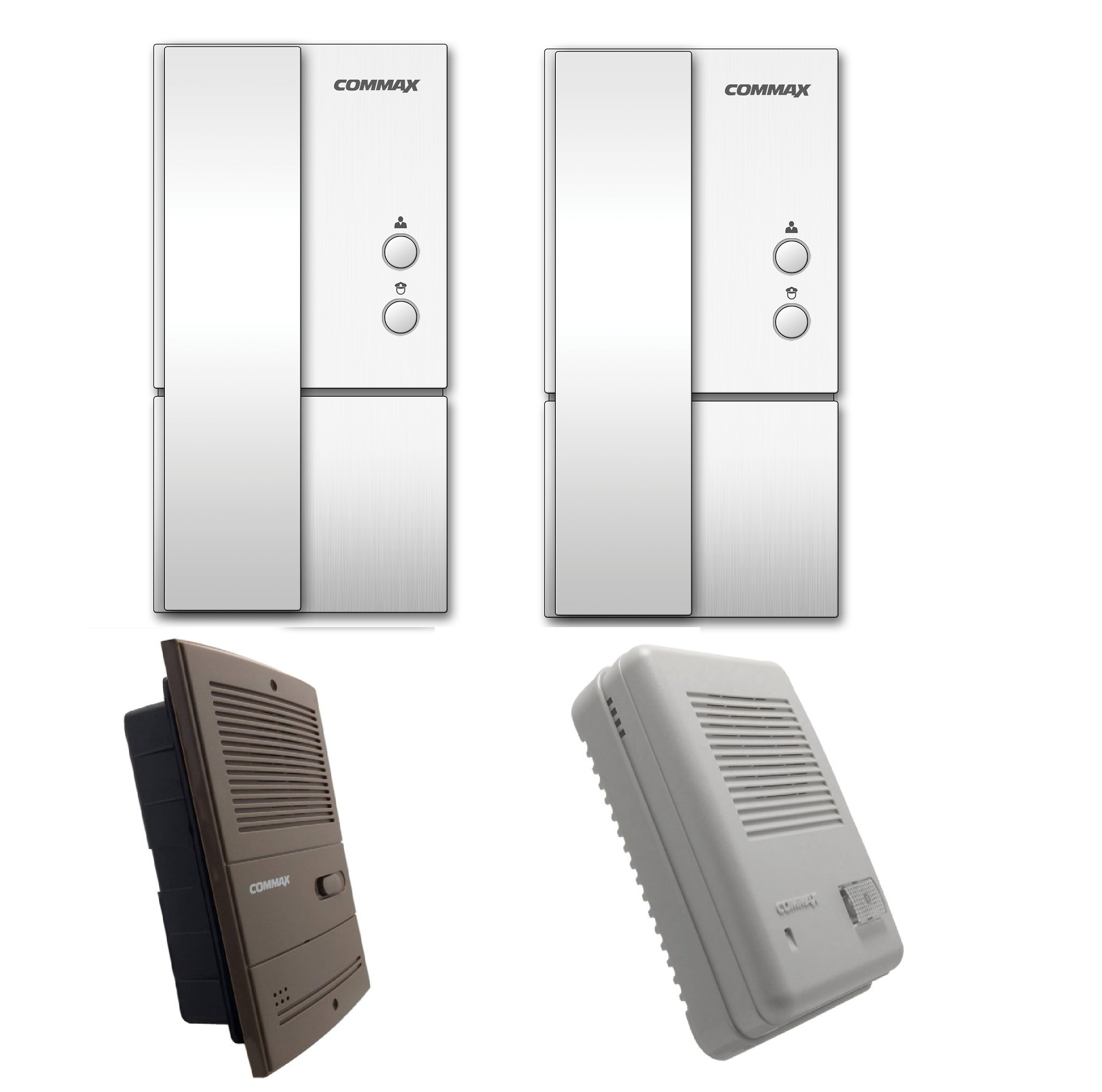 Portero eléctrico 2 internos frente emb/ext 220v con trafo para cerradura DPLA101