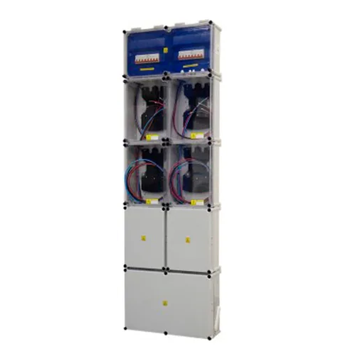 Gabinete p/4 medidores trifasico c/tm s/dif - Conextube