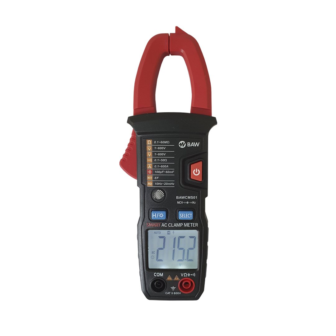 Pinza amperométrica digital BAW TRMS 600A AC BAWCMS01