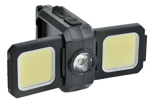 Linterna llavero doble led 2cob + 1xpe c/iman recargable - JA
